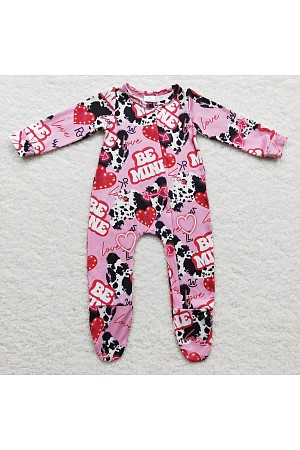 Coverall Footed Kids Pink Clot ...