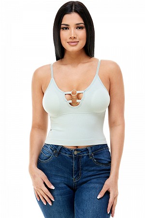 Tank Top with Ring Cutout